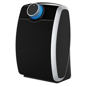 Ardes AR4P09 Termoventilatore Ceramico PTC Oscillante Compatto, 3 Potenze con Termostato LED e Maniglia, 1800 W, Nero