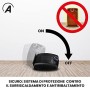 Ardes AR4P09 Termoventilatore Ceramico PTC Oscillante Compatto, 3 Potenze con Termostato LED e Maniglia, 1800 W, Nero