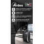 Ardes AR4P09 Termoventilatore Ceramico PTC Oscillante Compatto, 3 Potenze con Termostato LED e Maniglia, 1800 W, Nero