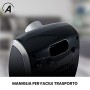 Ardes AR4P09 Termoventilatore Ceramico PTC Oscillante Compatto, 3 Potenze con Termostato LED e Maniglia, 1800 W, Nero