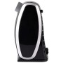 Ardes AR4P09 Termoventilatore Ceramico PTC Oscillante Compatto, 3 Potenze con Termostato LED e Maniglia, 1800 W, Nero