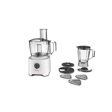 Moulinex FP2461 Easy Force, Robot da Cucina All-in-One, 6 Accessori per 25 Diverse Funzioni, Capacità Recipiente 2.4 L
