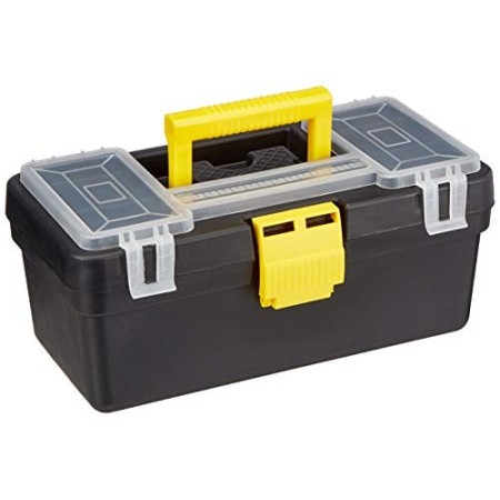 Maurer 91955 Cassetta Portautensili, Polipropilene, 33X17,5X15 cm, Giallo/Nero