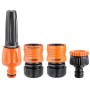 Claber 51359 Set Lance Diritte con Raccordi, 1/2 Pollici, Nero/Arancione