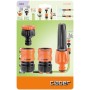 Claber 51359 Set Lance Diritte con Raccordi, 1/2 Pollici, Nero/Arancione