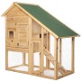 dibea Conigliera Gabbia per Animali da Compagnia Villa Conigli 140x65x119 cm