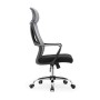 GARDENIA Poltrona Ufficio Schienale a Rete Traspirante con Poggiatesta Regolabile e Support Lombare Genius, Grigio, XL