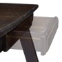 Relaxdays, Marrone Tavolino da Letto in bambù, HLP 25x60x35cm, Porta Pc Regolabile, Pieghevole, con Cassetto, Scuro, 25 x 60 x 