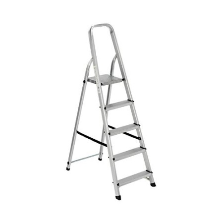 Garden Friend S1405105 Everest Scala alluminio per uso domestico e bricolage, Portata max 150 kg, Argento