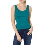 Amazon Essentials - Confezione da 2 canotte da donna, aderenti, Verde (Dark Green/Navy), US S (EU S - M)