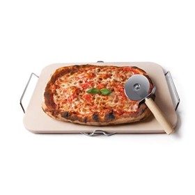 Excelsa NonSoloPizza Pietra Refrattaria per Cottura Pizza, Crema