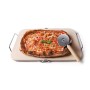 Excelsa NonSoloPizza Pietra Refrattaria per Cottura Pizza, Crema