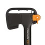 Fiskars Ascia da taglio, 35,5 cm, Rivestimento antiaderente, Acciaio/Plastica con fibra di vetro, Nero/Arancione, X7-XS, 1015618