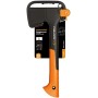 Fiskars Ascia da taglio, 35,5 cm, Rivestimento antiaderente, Acciaio/Plastica con fibra di vetro, Nero/Arancione, X7-XS, 1015618