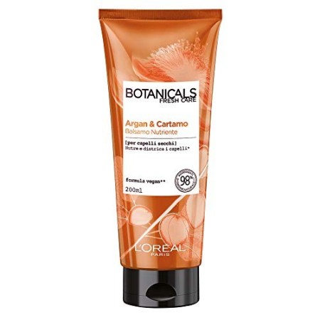 L'Oréal Paris Botanicals Cartamo Infusione di Nutrimento, Balsamo Districante per Capelli Secchi Senza Siliconi, Parabeni o Col
