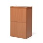 Foppapedretti Lo Stiro Mobile con Asse da Stiro a Scomparsa, Dimensioni aperto: H86 P55 L149 cm, Noce