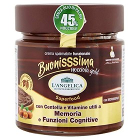 L'Angelica, Crema Spalmabile Funzionale, Cioccolato in Crema Spalmabile, Funzioni Cognitive, Buonisssima Nocciola Gold, Superfoo