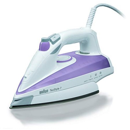 Braun TS715 TexStyle 7 Ferro da Stiro a Vapore, Piastra in Eloxal, Colpo Vapore 140 g, Serbatoio 400 ml, 2300 W, Acciaio Inossid