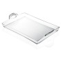 Guzzini Happy Hour - Vassoio rettangolare, Plastica, Trasparente, 54 x 33.5 x h8.7 cm
