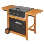 Campingaz Barbecue Gas Adelaide 3 Woody Dual Gas, Grill Barbecue a Gas a 3 Bruciatore, Potenza di 14 kW, Griglie in Acciaio, 2 T