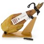 Prosciutto Spagnolo Serrano (Spalla) Riserva + Porta Prosciutto + Coltello 4.5 - 5 Kg - Jamon Serrano Crudo