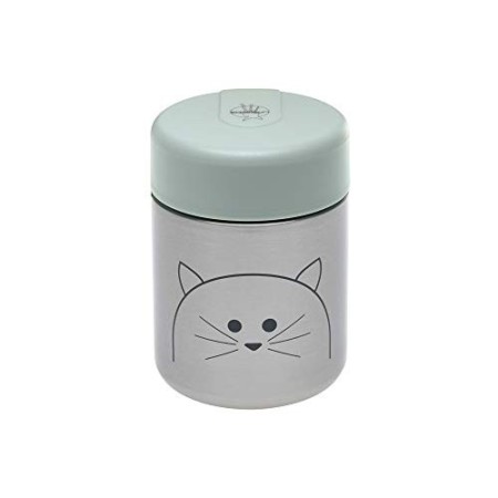 LÄSSIG contenitore termico per bambini/Food Jar Little Chums Cat, Grigio