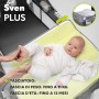 Lionelo Sven Plus 2 in 1 box bambini lettino bambino fasciatoio giocattoli pendenti baldacchino con zanzariera ingresso laterale
