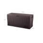 Keter Baule Comfy Marrone 270 Lt In Resina Cm 116.7X44.7X57 H