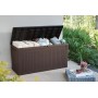 Keter Baule Comfy Marrone 270 Lt In Resina Cm 116.7X44.7X57 H