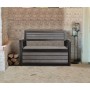 Keter Hudson Panca contenitore, Resina, Capienza 260 L, Grigio Scuro, 132.7 x 61.2 x 89 cm