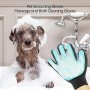 FRETOD Guanto Spazzola per Cani & Gatto - Con Rimozione dei Capelli per Mobili - Massaggio Pet Brush per Cani Gatti Coniglio Cav
