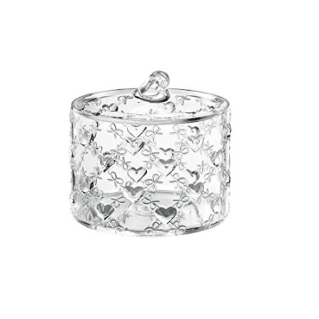 Guzzini Contenitore Grande con Coperchio Love, Trasparente, Ø15.7 x h14 cm