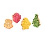 Tescoma 630857 Tagliabiscotti Delicia con Stampa Natalizia, 4 Pezzi