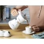 Ariete 1358 Moka Aroma - Moka elettrica 2/4 tazze, 400W, Autospegnimento, Mantenimento temperatura per 30', Bianco