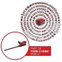 Einhell 3410683 Tagliasiepi Doppia Lama, Batteria agli Ioni di Litio da Lunghezza di Taglio 460 mm, 18 V, Nero, Rosso, 2.0 Ah e 