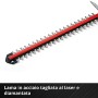 Einhell 3410683 Tagliasiepi Doppia Lama, Batteria agli Ioni di Litio da Lunghezza di Taglio 460 mm, 18 V, Nero, Rosso, 2.0 Ah e 