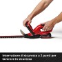 Einhell 3410683 Tagliasiepi Doppia Lama, Batteria agli Ioni di Litio da Lunghezza di Taglio 460 mm, 18 V, Nero, Rosso, 2.0 Ah e 