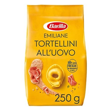 Barilla Pasta all'Uovo Ripiena Le Emiliane Tortellini con Prosciutto Crudo - 250 g