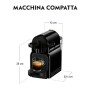 De'Longhi Nespresso Inissia EN80.B Macchina per caffè espresso, a capsule, 1260 W, 1 Tazza, 14 Decibel, 19 bar, Plastica, Nero 