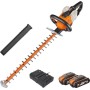 Worx WG284E Tagliasiepi Tosasiepi Elettrico da Giardino a Batteria 40V (2x20V), Diam. Taglio 27 mm