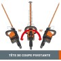 Worx WG284E Tagliasiepi Tosasiepi Elettrico da Giardino a Batteria 40V (2x20V), Diam. Taglio 27 mm