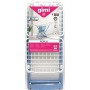 Gimi Perla 31037200 Stendibiancheria da Pavimento, Stendino a Cavalletto, con Ruote, Spazio di Stenditura 20 m, Resina 100%, 190