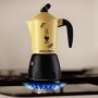 Bialetti Moka Orzo Express Caffettiera con Orziera, Alluminio, Giallo, 2 Tazze