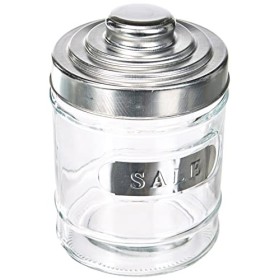 Excelsa Trix Set 3 Barattoli: Sale, caffè e Zucchero, Vetro, Alluminio, capacità: 0,72 Litri