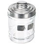 Excelsa Trix Set 3 Barattoli: Sale, caffè e Zucchero, Vetro, Alluminio, capacità: 0,72 Litri