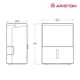 Ariston Deos 12 Deumidificatore Portatile, Bianco