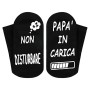Merclix Regalo Papà / Festa del Papà - Non Disturbare Papà in Carica - Calzini Uomo Divertenti Originali Calze Uomo Regali pe