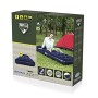 Bestway 67223 -Airbed Materasso Singolo con Pompa a Piede Incorporata, 185 x 76 x 22 cm, a Una Piazza, PVC, Blu