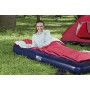Bestway 67223 -Airbed Materasso Singolo con Pompa a Piede Incorporata, 185 x 76 x 22 cm, a Una Piazza, PVC, Blu