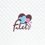 Filet (Fim2A) Amf010/1B, Fiocco Nascita Cuore, 0.3 Kg, Azzurro